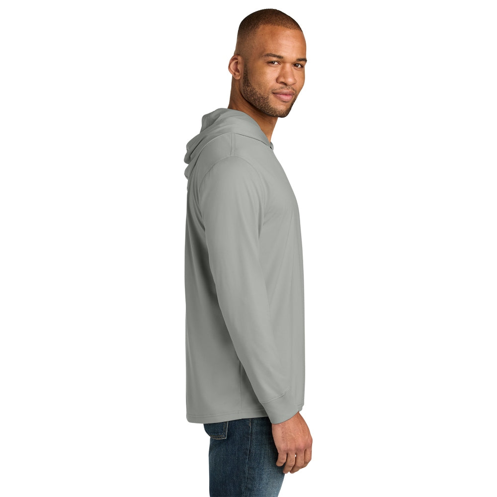 CornerStone® Workwear Pro Long Sleeve Hooded Tee - Light Grey
