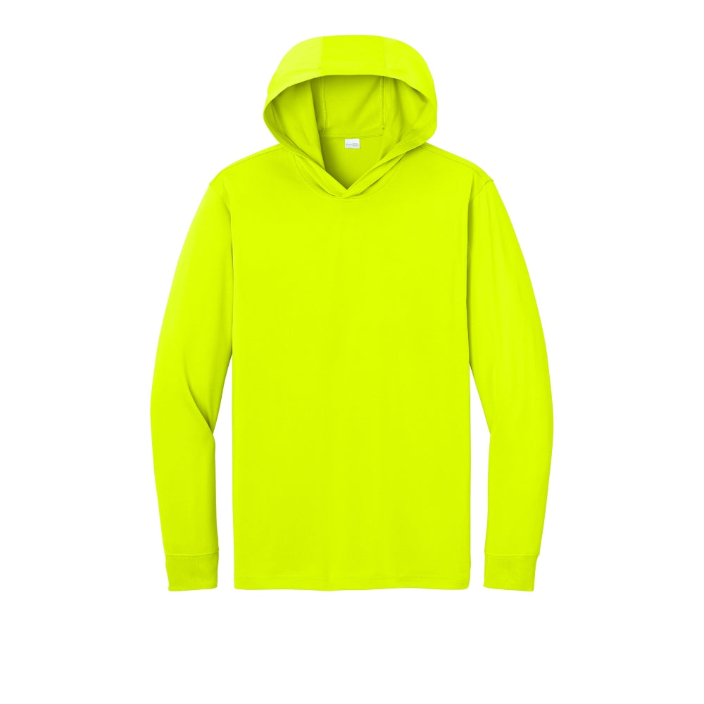 CornerStone® Workwear Pro Long Sleeve Hooded Tee - Safety Yellow