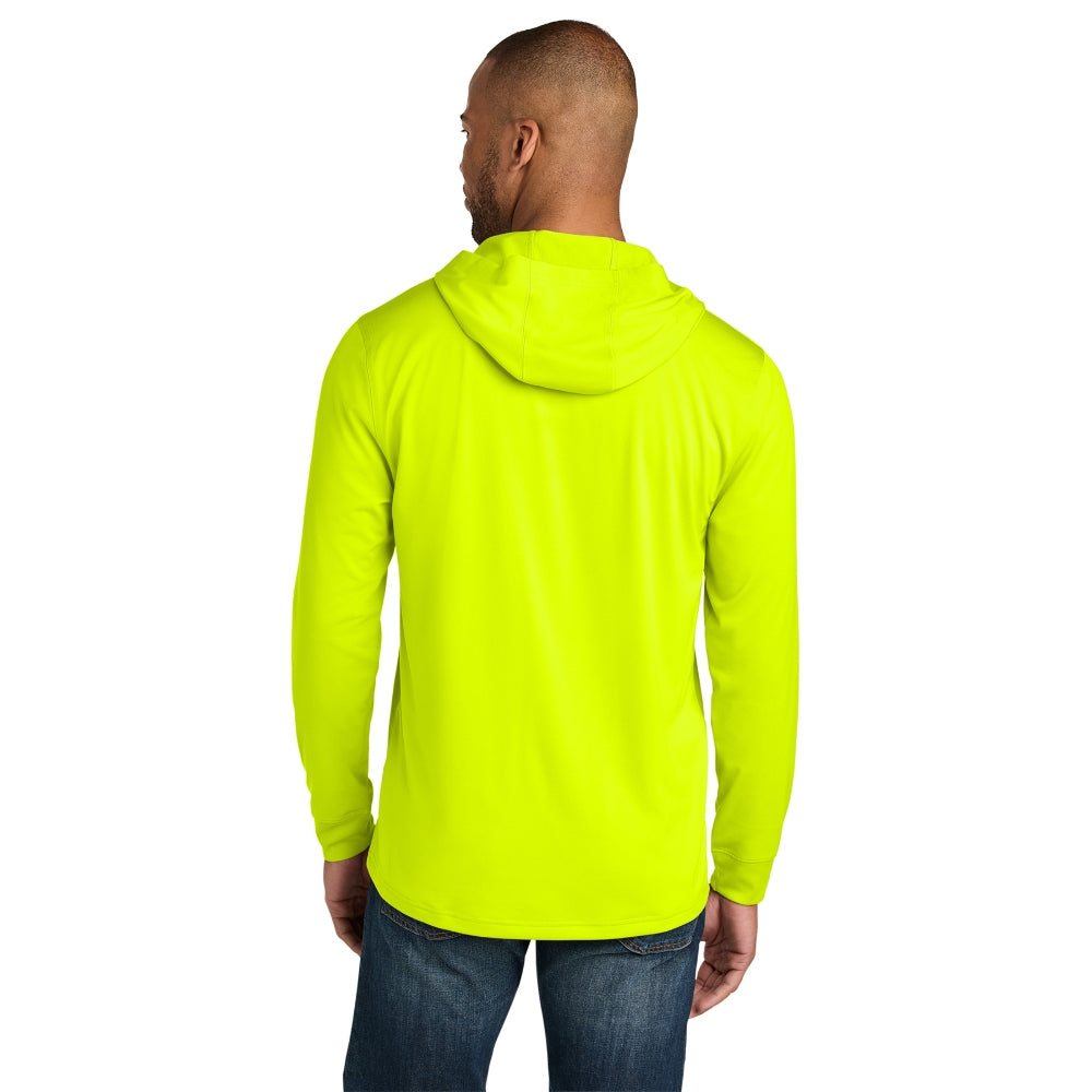 CornerStone® Workwear Pro Long Sleeve Hooded Tee - Safety Yellow