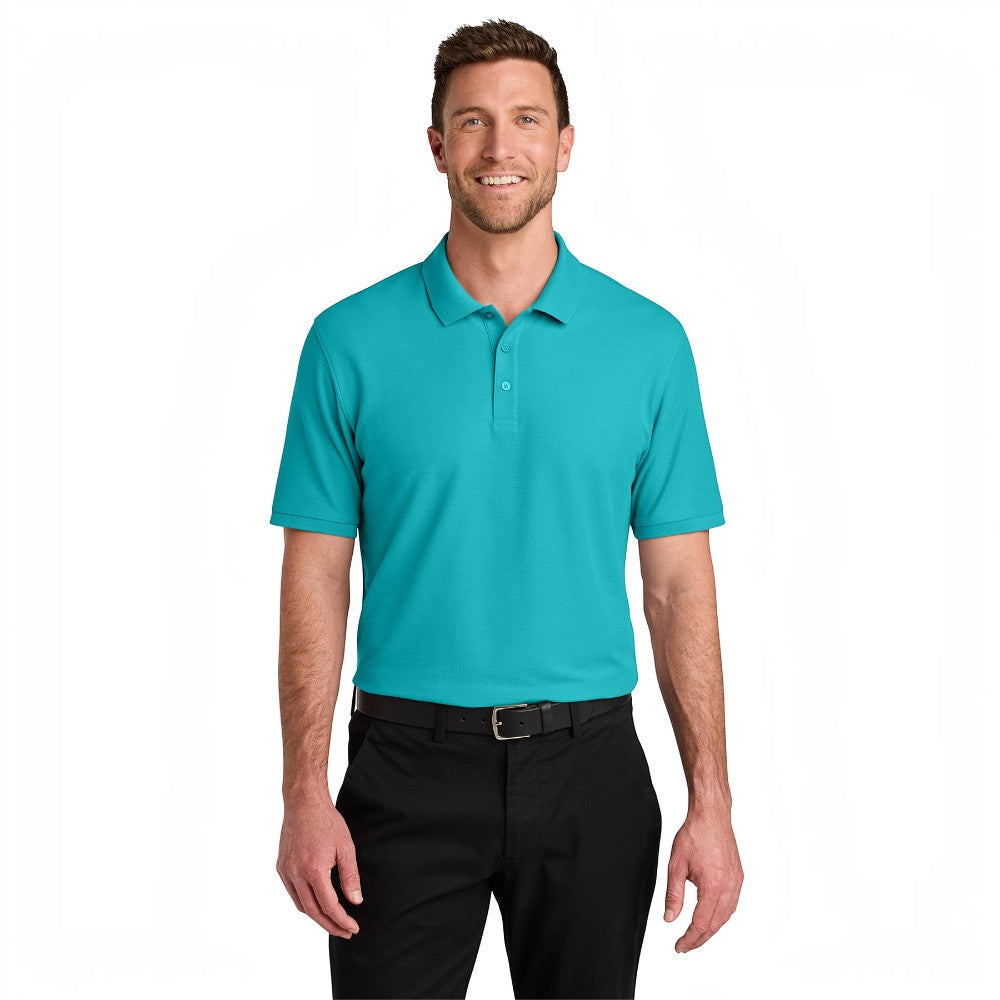 Port Authority® Wearever Signature Pique Polo - Aquamarine