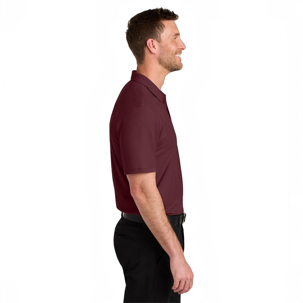Port Authority® Wearever Signature Pique Polo - Burgundy
