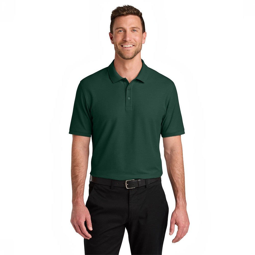 Port Authority® Wearever Signature Pique Polo - Dark Green