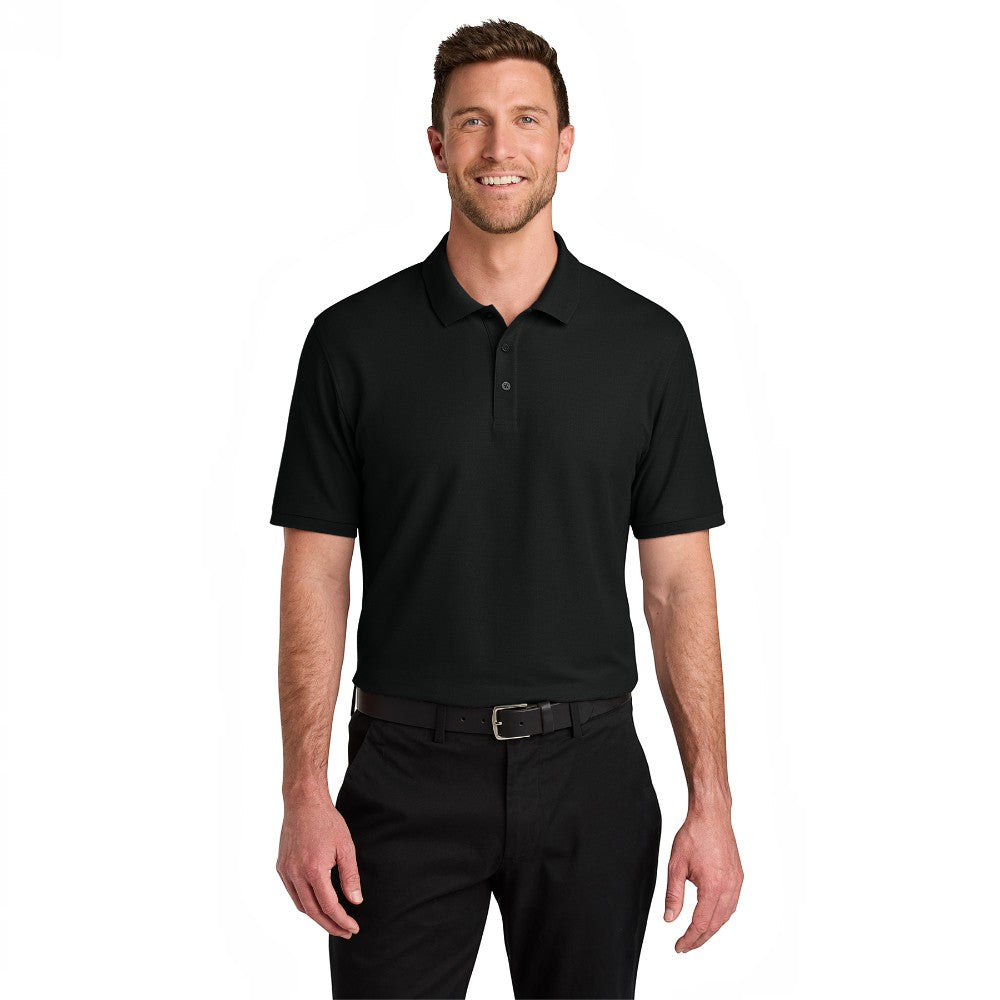 Port Authority® Wearever Signature Pique Polo - Deep Black