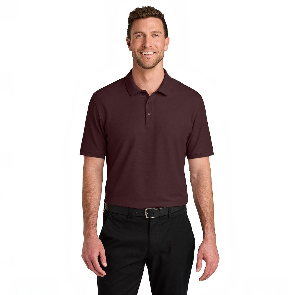Port Authority® Wearever Signature Pique Polo - Maroon