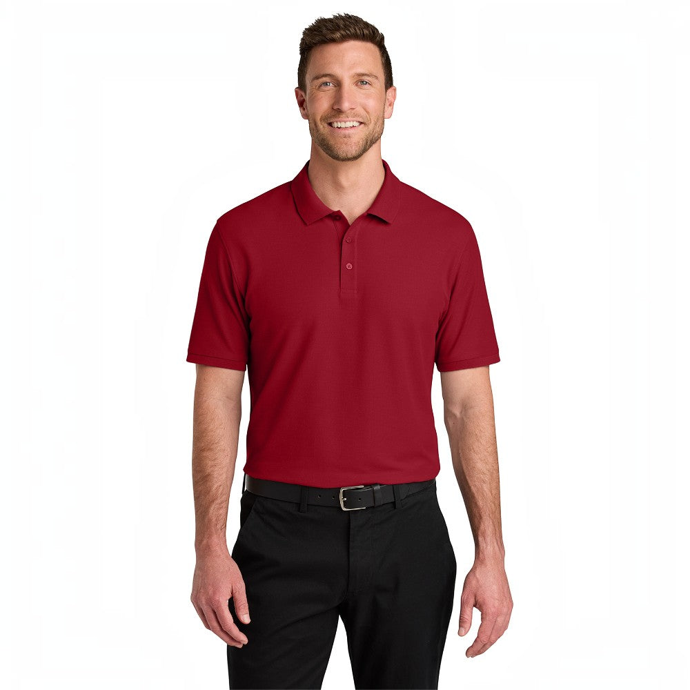 Port Authority® Wearever Signature Pique Polo - Rich Red