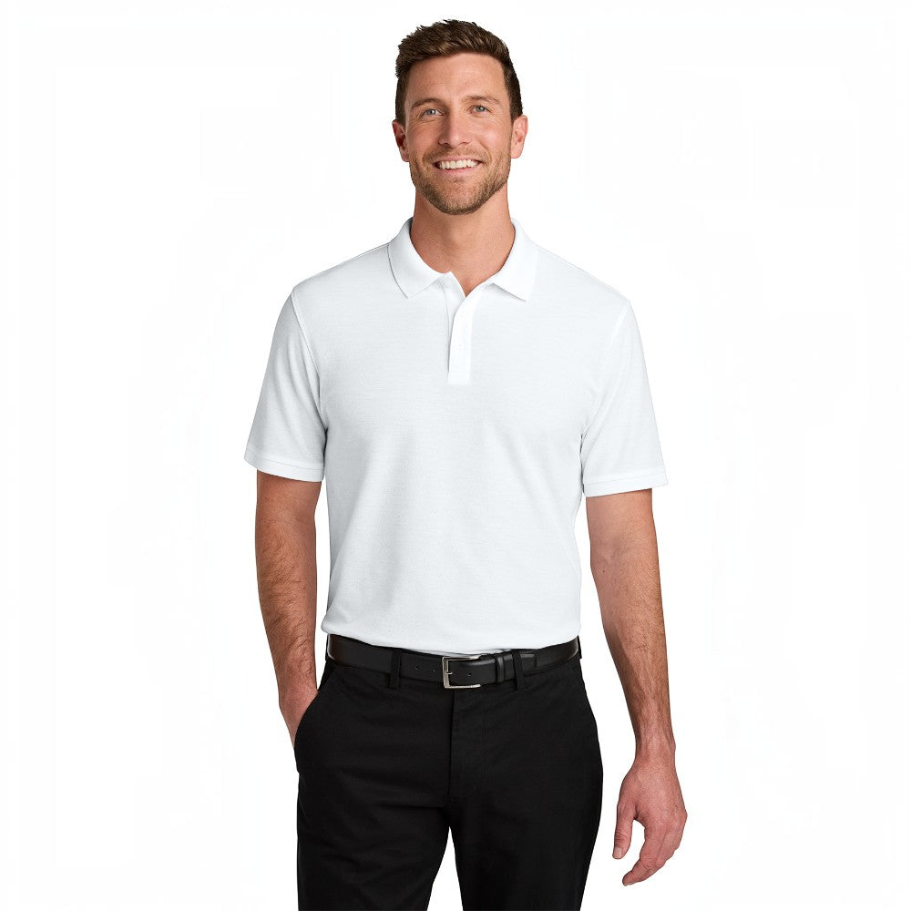 Port Authority® Wearever Signature Pique Polo - White