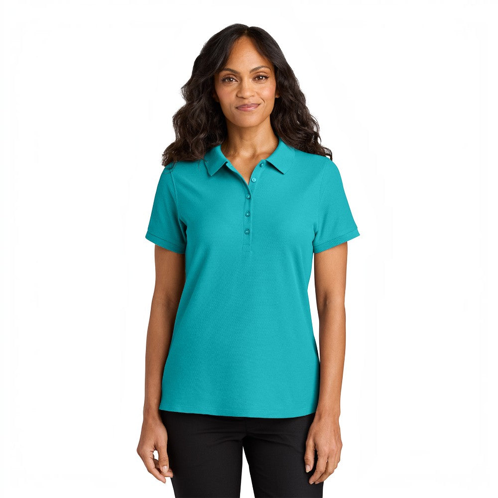 Port Authority® Women’s Wearever Signature Pique Polo - Aquamarine