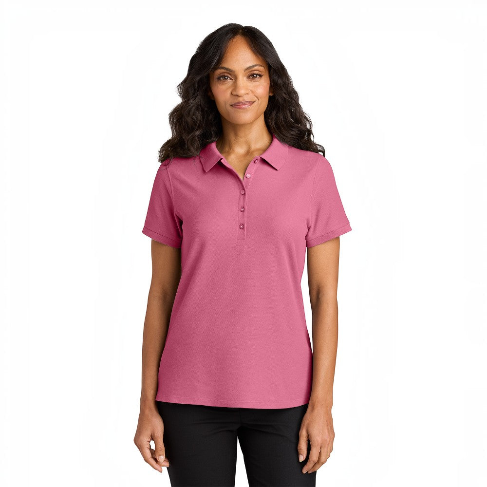 Port Authority® Women’s Wearever Signature Pique Polo - Awareness Pink