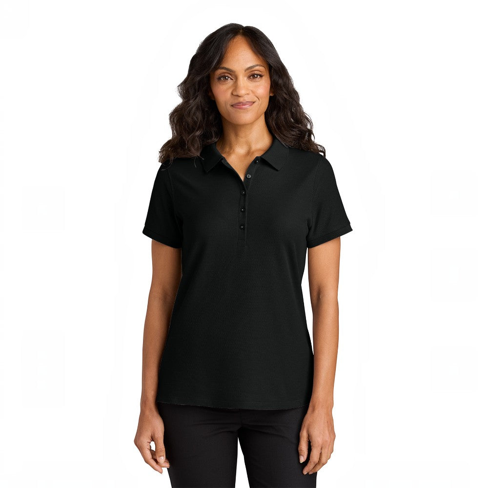 Port Authority® Women’s Wearever Signature Pique Polo - Deep Black