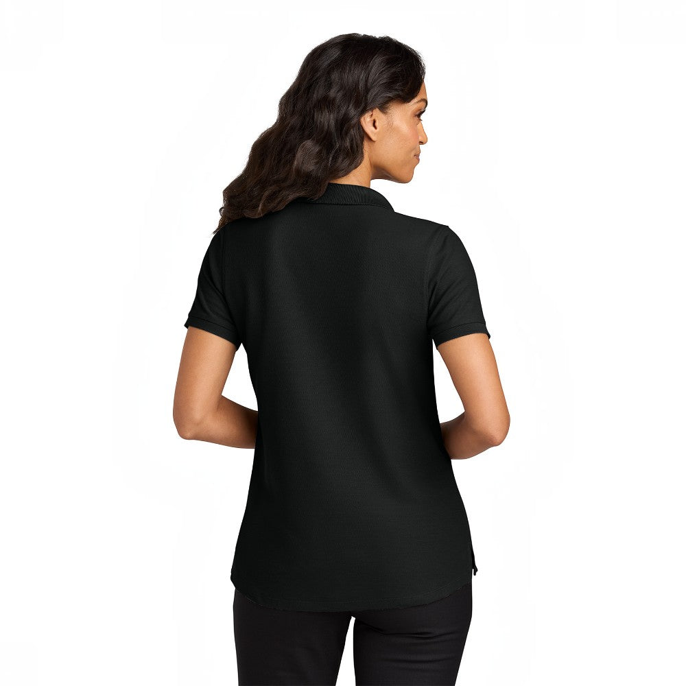 Port Authority® Women’s Wearever Signature Pique Polo - Deep Black