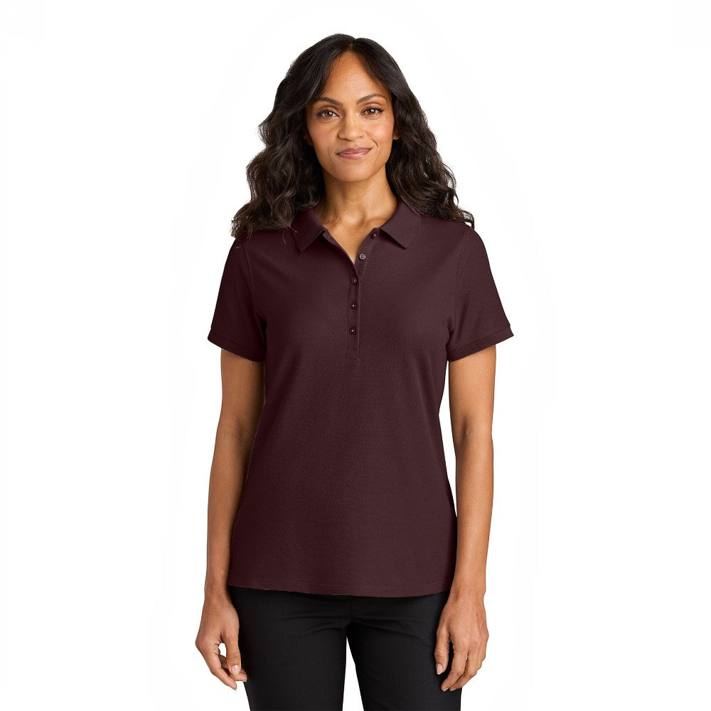 Port Authority® Women’s Wearever Signature Pique Polo - Maroon