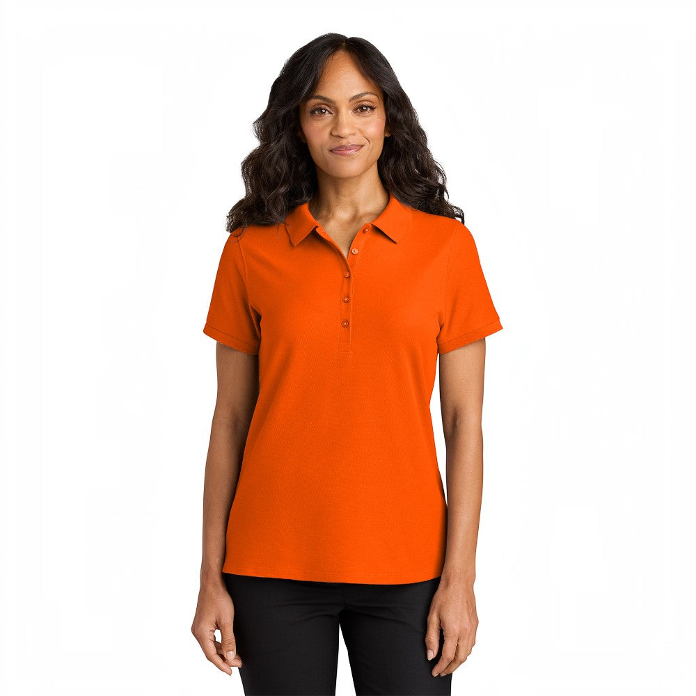 Port Authority® Women’s Wearever Signature Pique Polo - Neon Orange