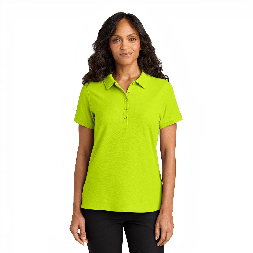 Port Authority® Women’s Wearever Signature Pique Polo - Neon Yellow