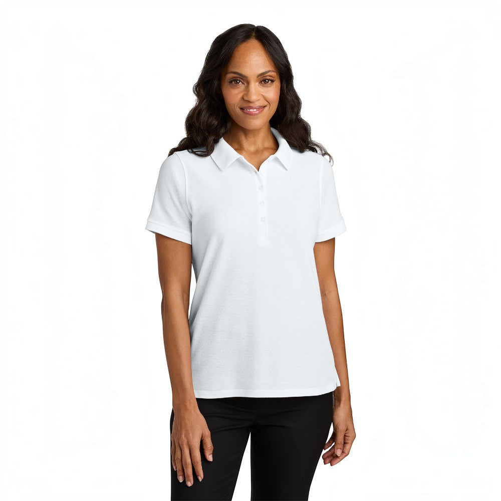 Port Authority® Women’s Wearever Signature Pique Polo - White