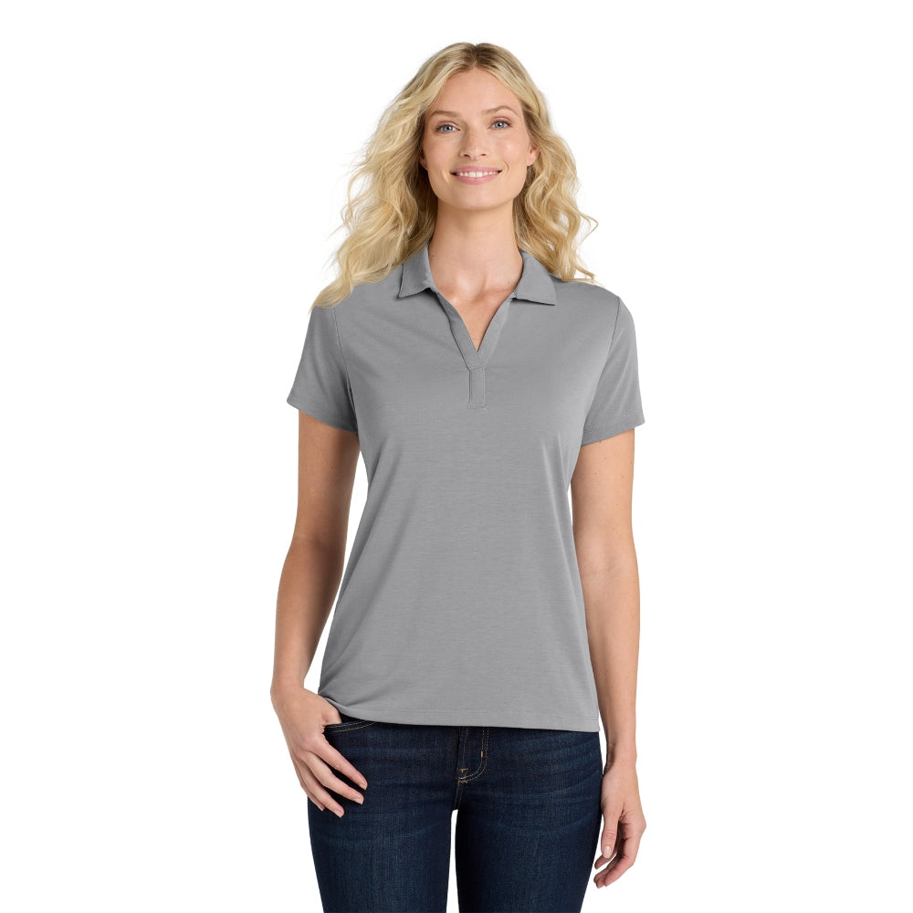 Port Authority® Women's Cotton Touch™ Performance Polo - Frost Grey