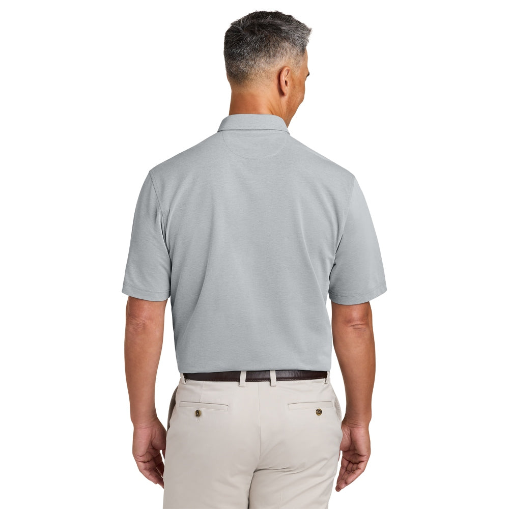 Brooks Brothers® Pinpoint Pique Dress Polo - Grey End on End