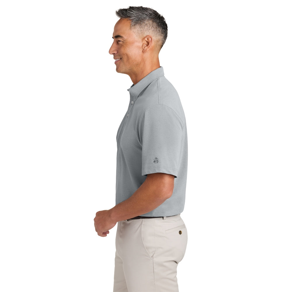 Brooks Brothers® Pinpoint Pique Dress Polo - Grey End on End