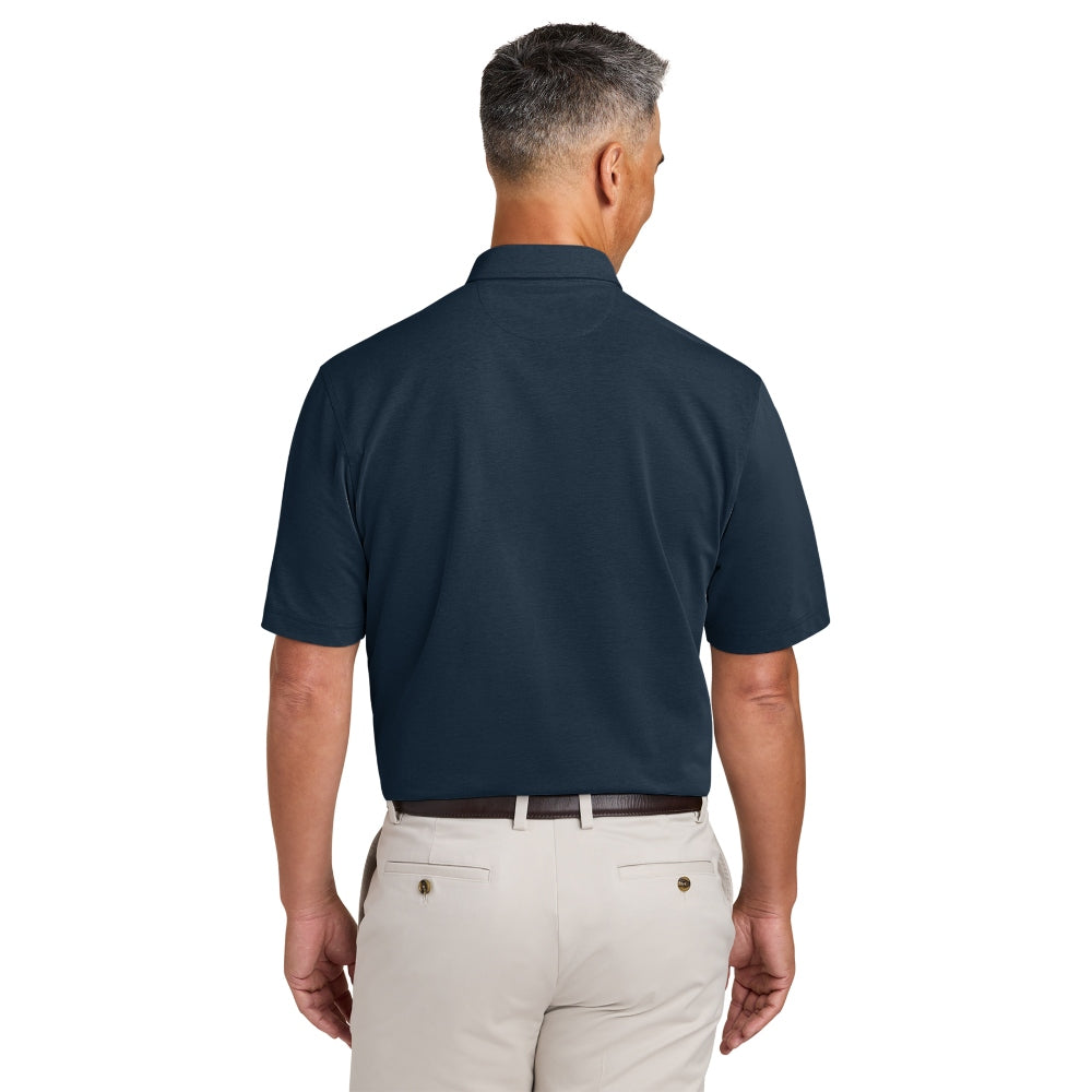Brooks Brothers® Pinpoint Pique Dress Polo - Navy Blazer