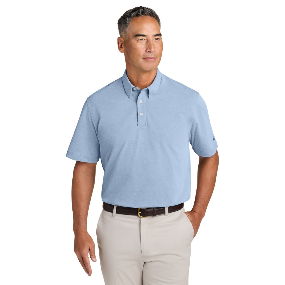 Brooks Brothers® Pinpoint Pique Dress Polo - Newport Blue End on End