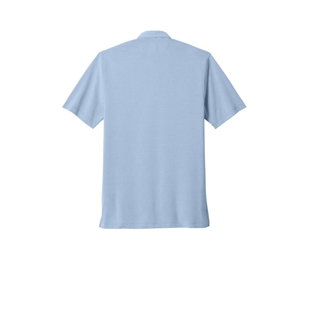Brooks Brothers® Pinpoint Pique Dress Polo - Newport Blue End on End
