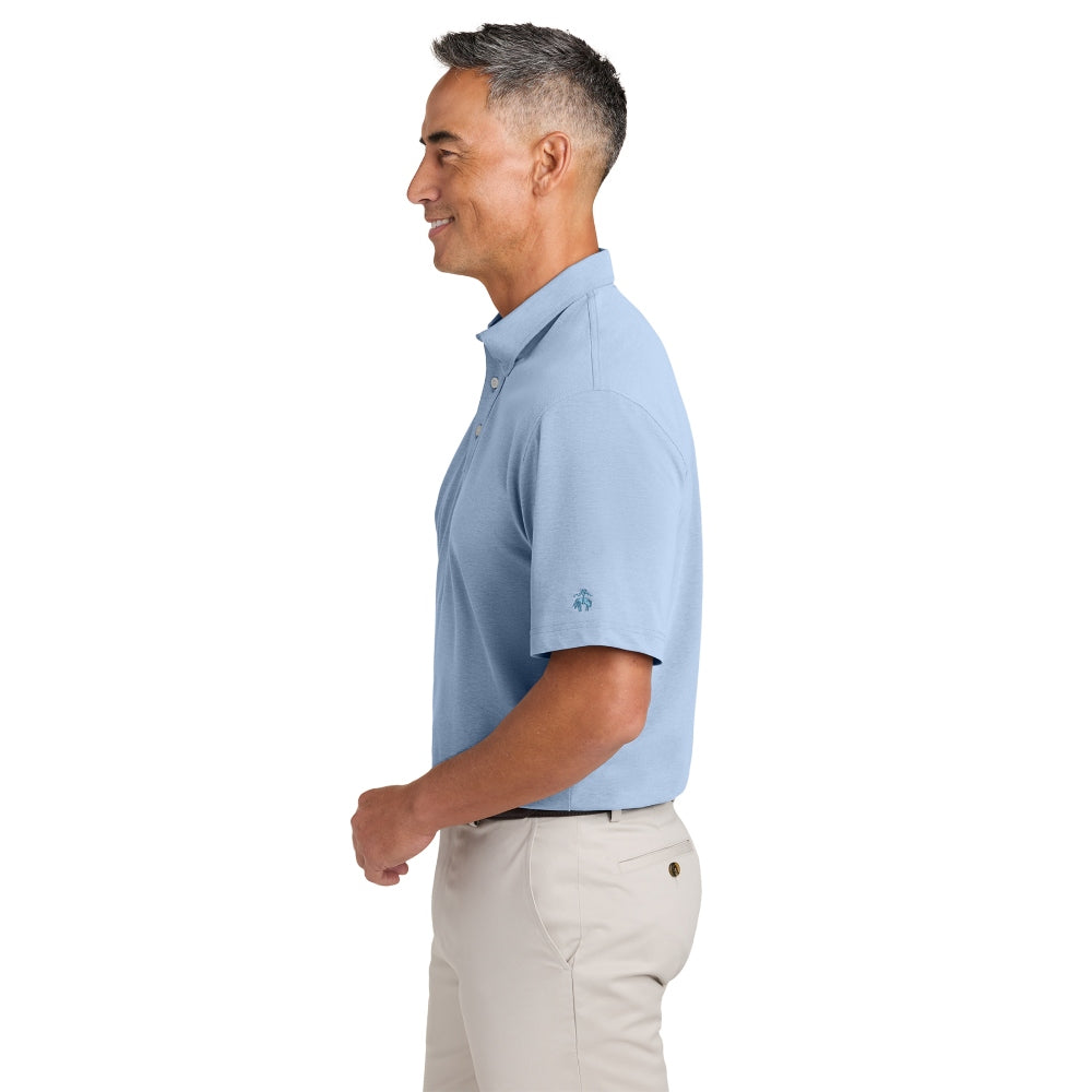 Brooks Brothers® Pinpoint Pique Dress Polo - Newport Blue End on End