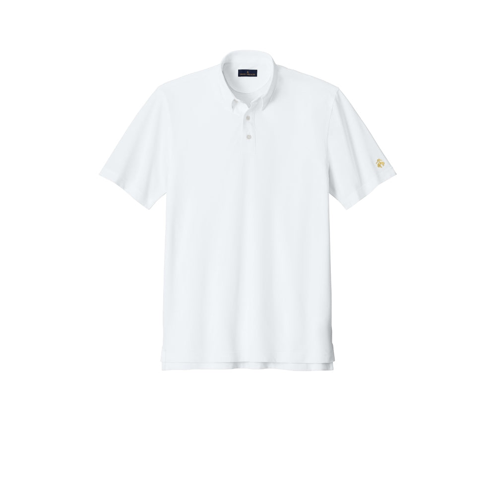 Brooks Brothers® Pinpoint Pique Dress Polo - White
