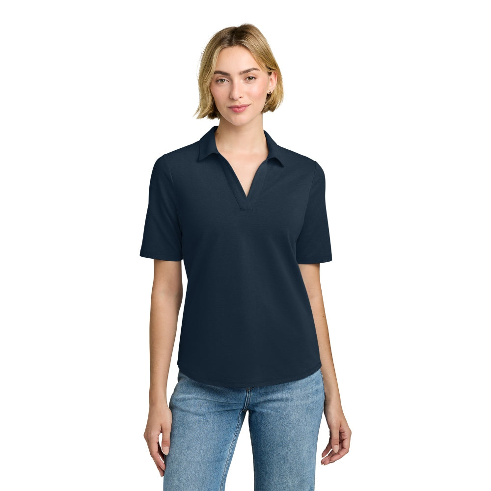 Brooks Brothers® Women’s Pinpoint Pique Polo - Navy Blazer