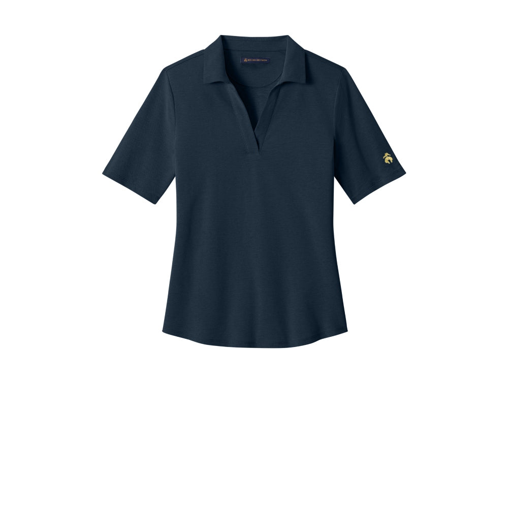 Brooks Brothers® Women’s Pinpoint Pique Polo - Navy Blazer