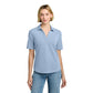 Brooks Brothers® Women’s Pinpoint Pique Polo - Newport Blue End on End