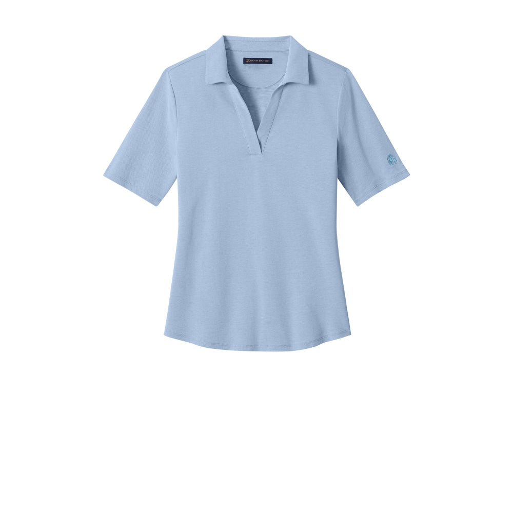 Brooks Brothers® Women’s Pinpoint Pique Polo - Newport Blue End on End