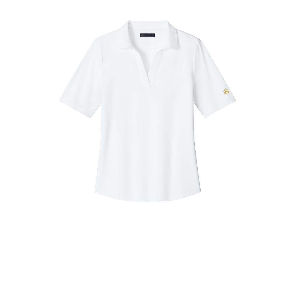 Brooks Brothers® Women’s Pinpoint Pique Polo - White