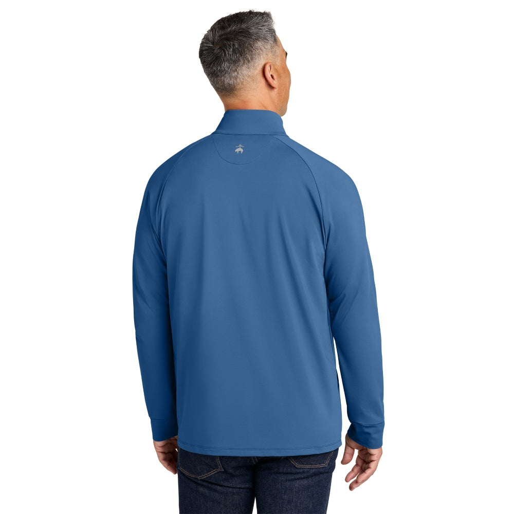 Brooks Brothers® Luxe Performance 1/4-Zip - Charter Blue