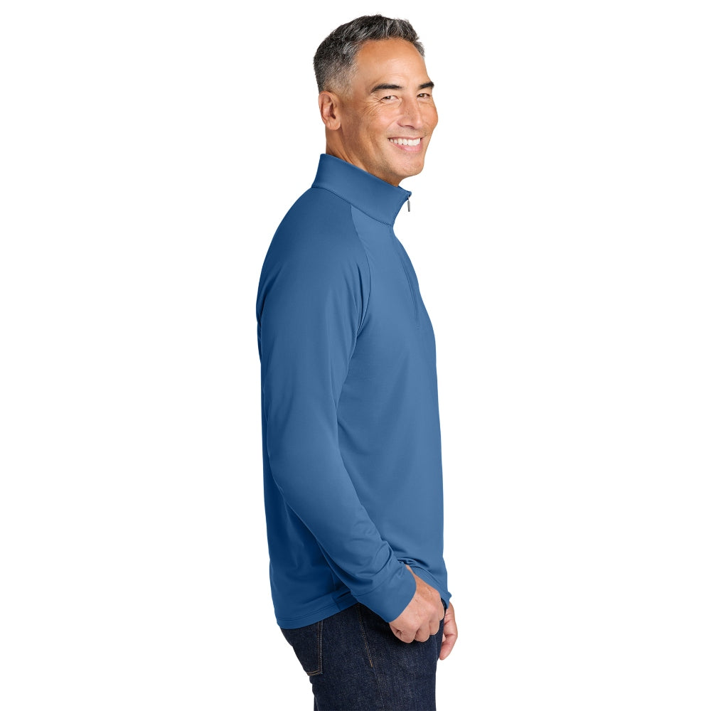 Brooks Brothers® Luxe Performance 1/4-Zip - Charter Blue