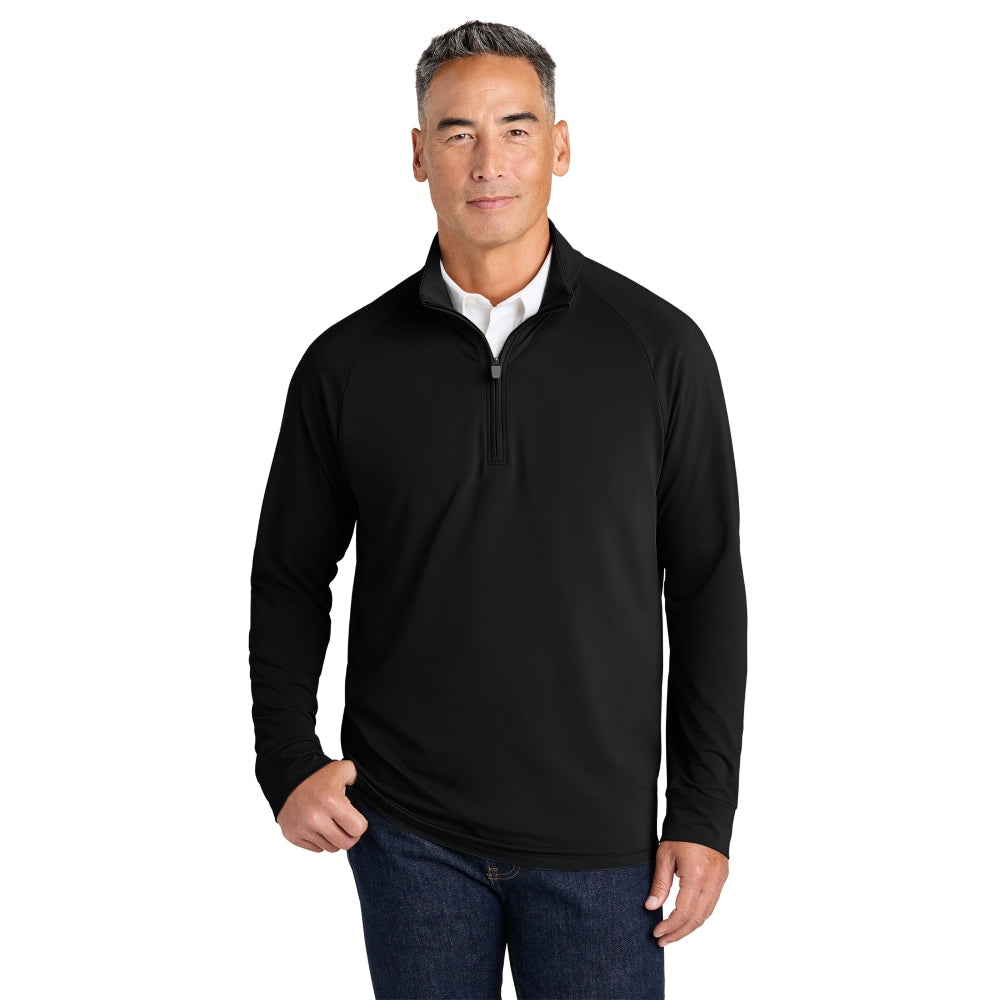 Brooks Brothers® Luxe Performance 1/4-Zip - Deep Black