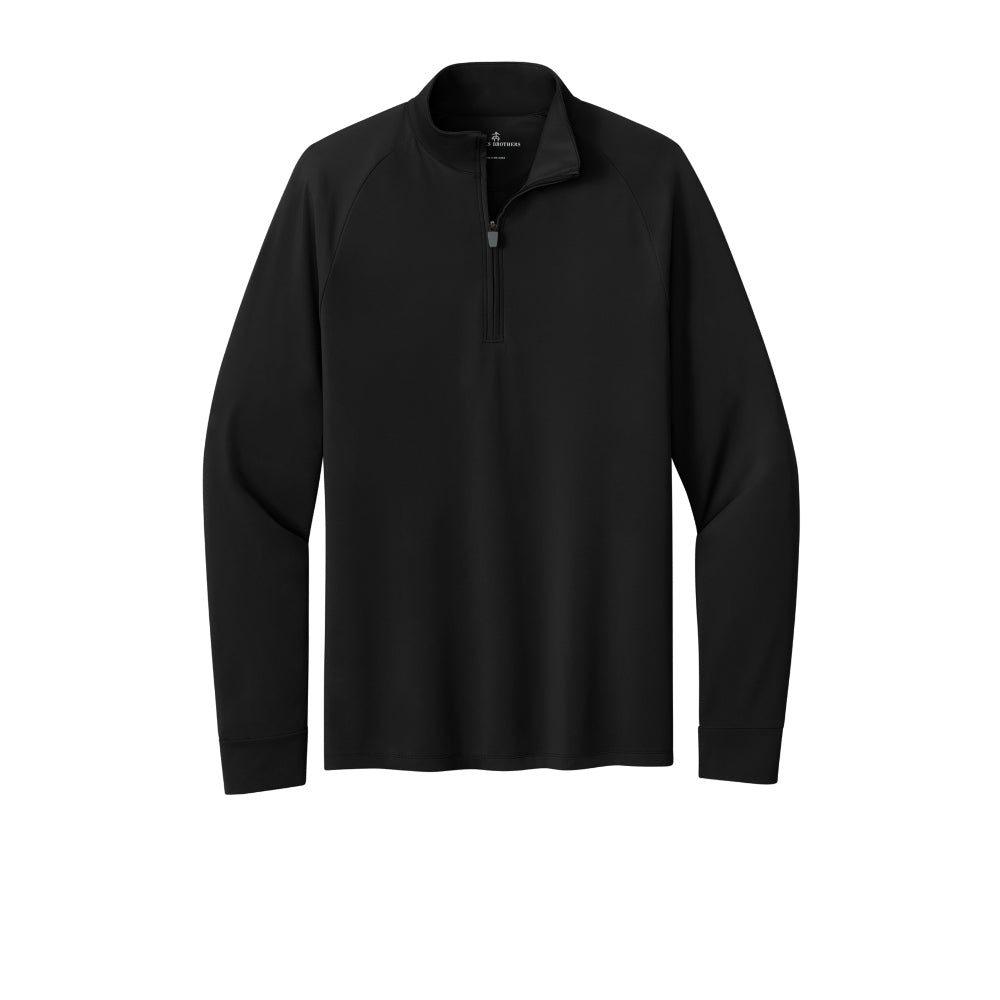 Brooks Brothers® Luxe Performance 1/4-Zip - Deep Black