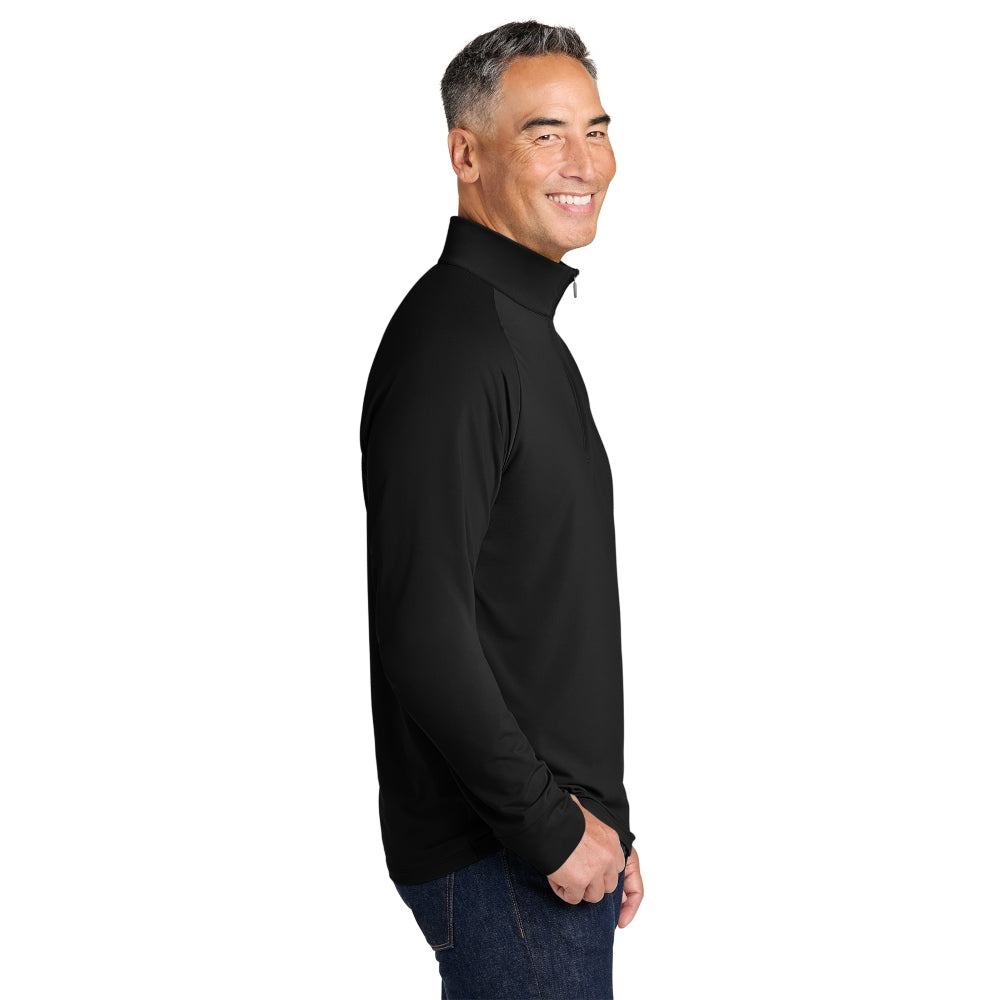 Brooks Brothers® Luxe Performance 1/4-Zip - Deep Black