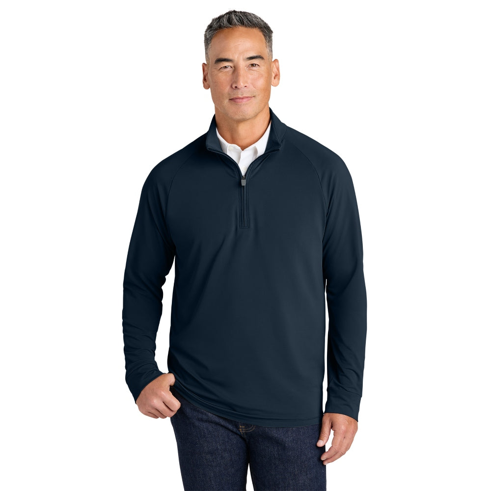 Brooks Brothers® Luxe Performance 1/4-Zip - Navy Blazer