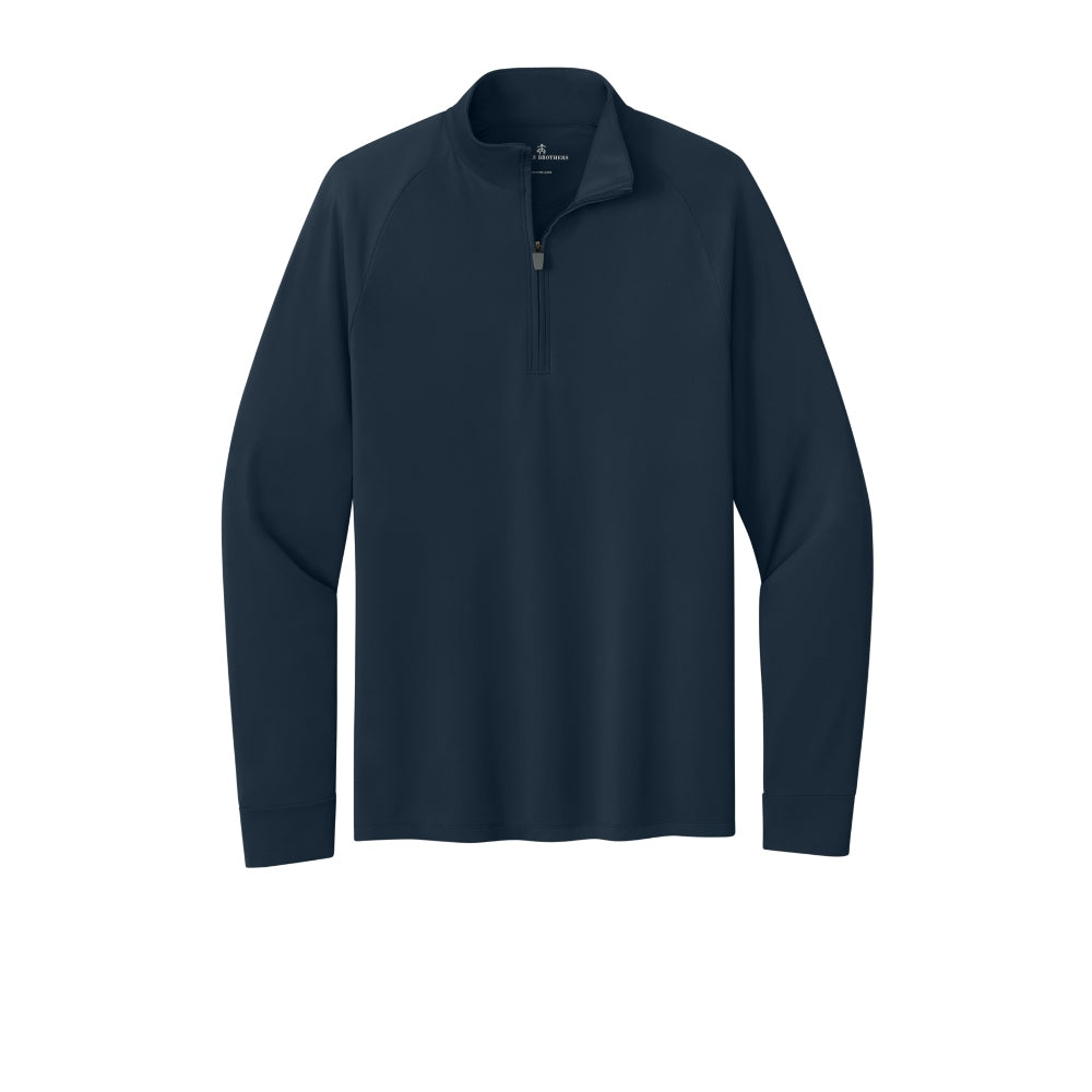 Brooks Brothers® Luxe Performance 1/4-Zip - Navy Blazer