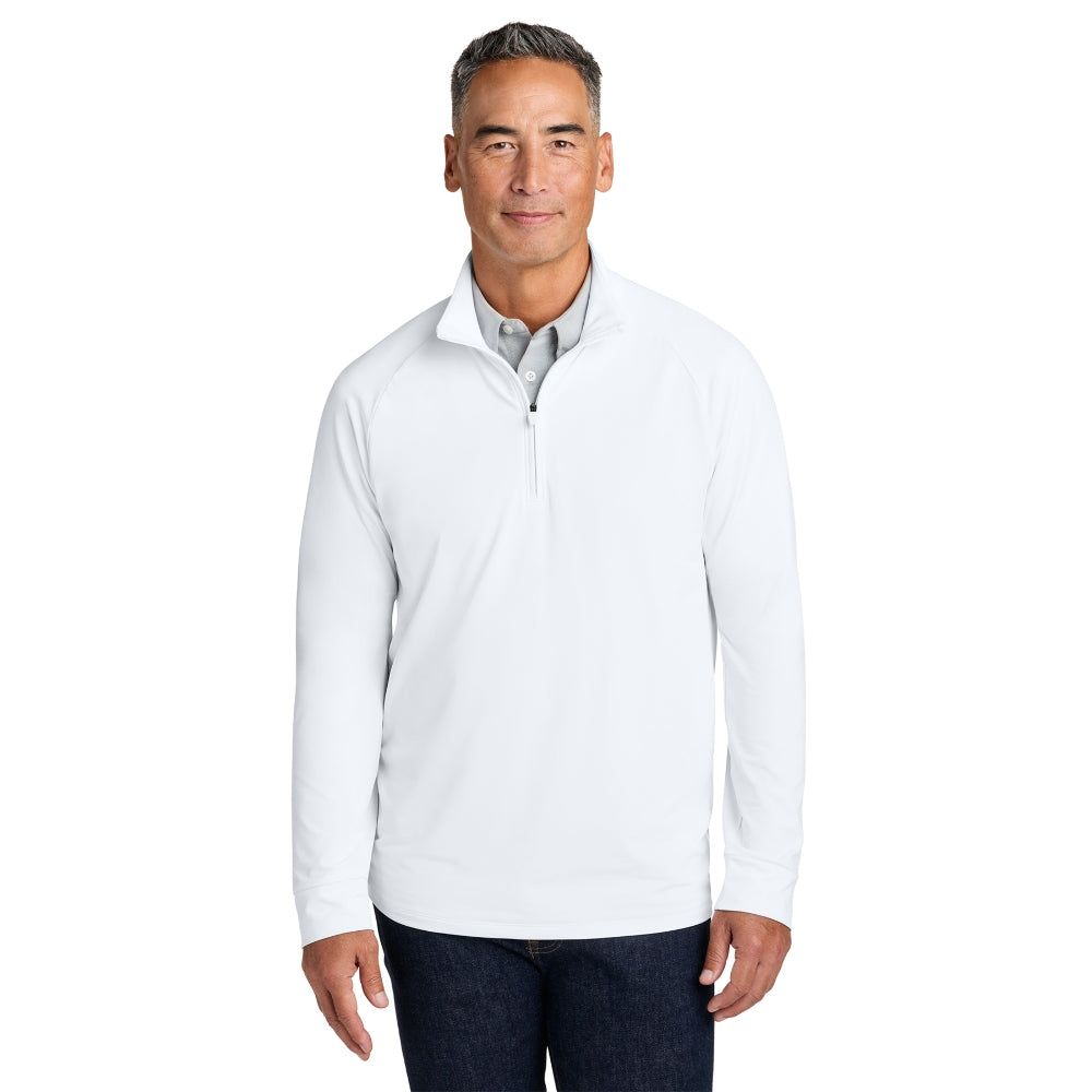 Brooks Brothers® Luxe Performance 1/4-Zip - White