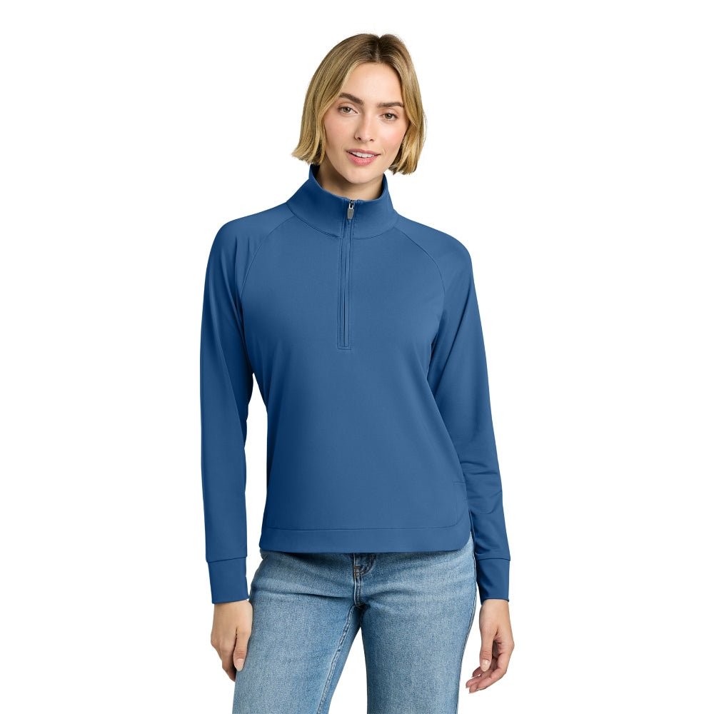 Brooks Brothers® Women’s Luxe Performance 1/4-Zip - Charter Blue