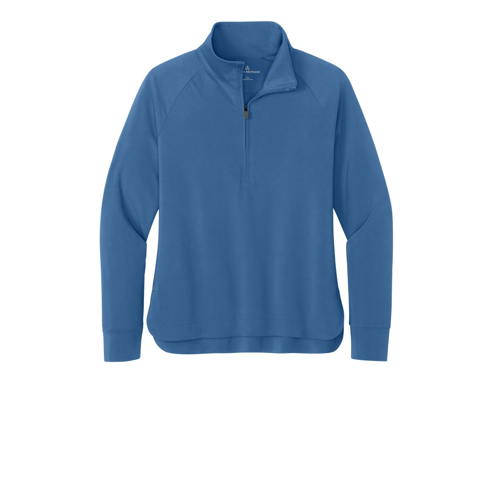 Brooks Brothers® Women’s Luxe Performance 1/4-Zip - Charter Blue