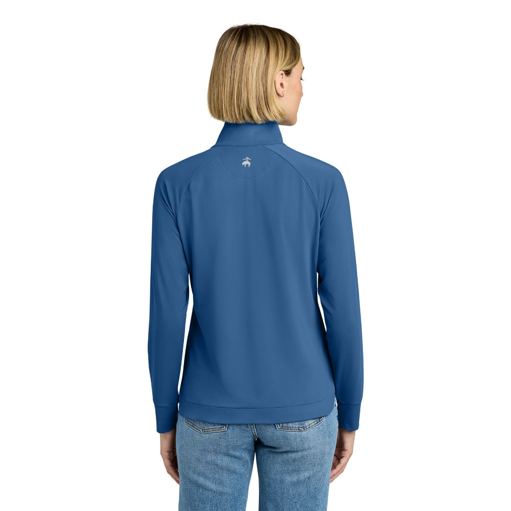 Brooks Brothers® Women’s Luxe Performance 1/4-Zip - Charter Blue