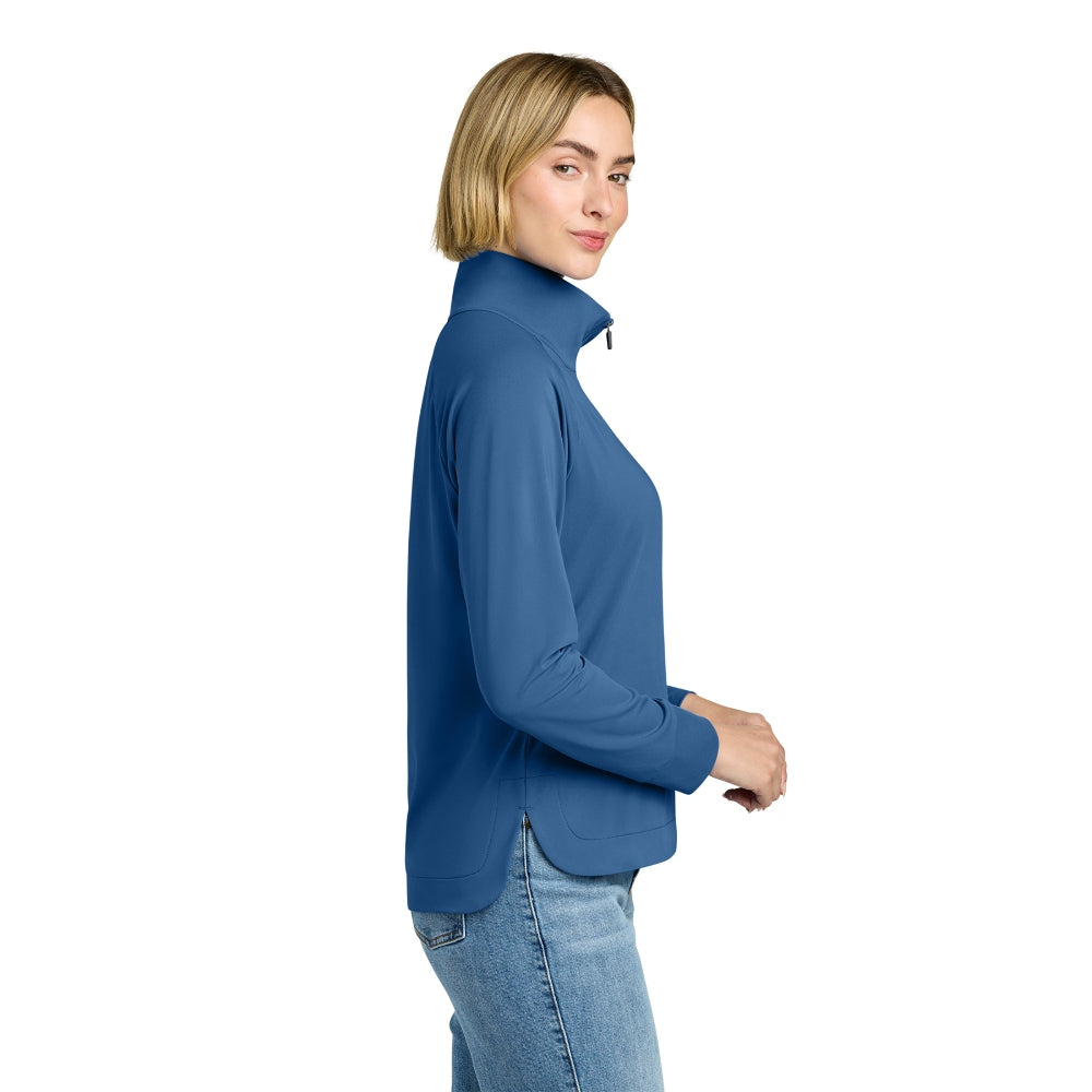 Brooks Brothers® Women’s Luxe Performance 1/4-Zip - Charter Blue