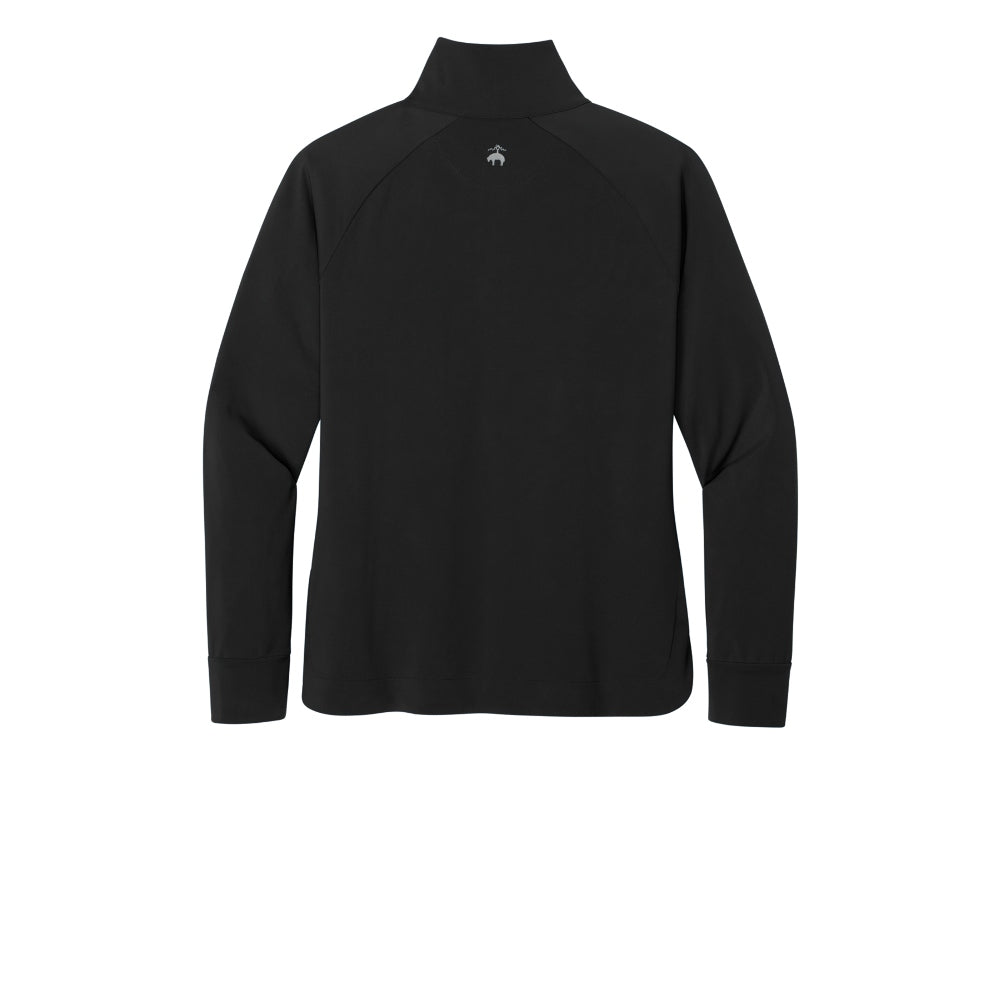 Brooks Brothers® Women’s Luxe Performance 1/4-Zip -Deep Black