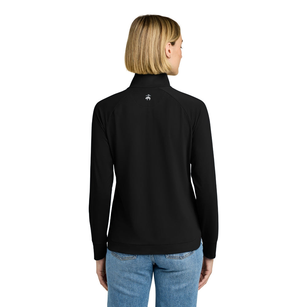 Brooks Brothers® Women’s Luxe Performance 1/4-Zip -Deep Black
