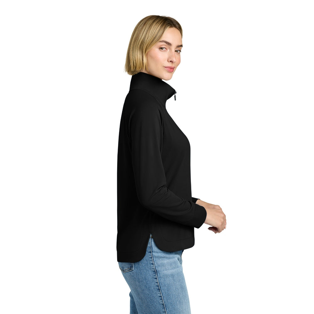 Brooks Brothers® Women’s Luxe Performance 1/4-Zip -Deep Black