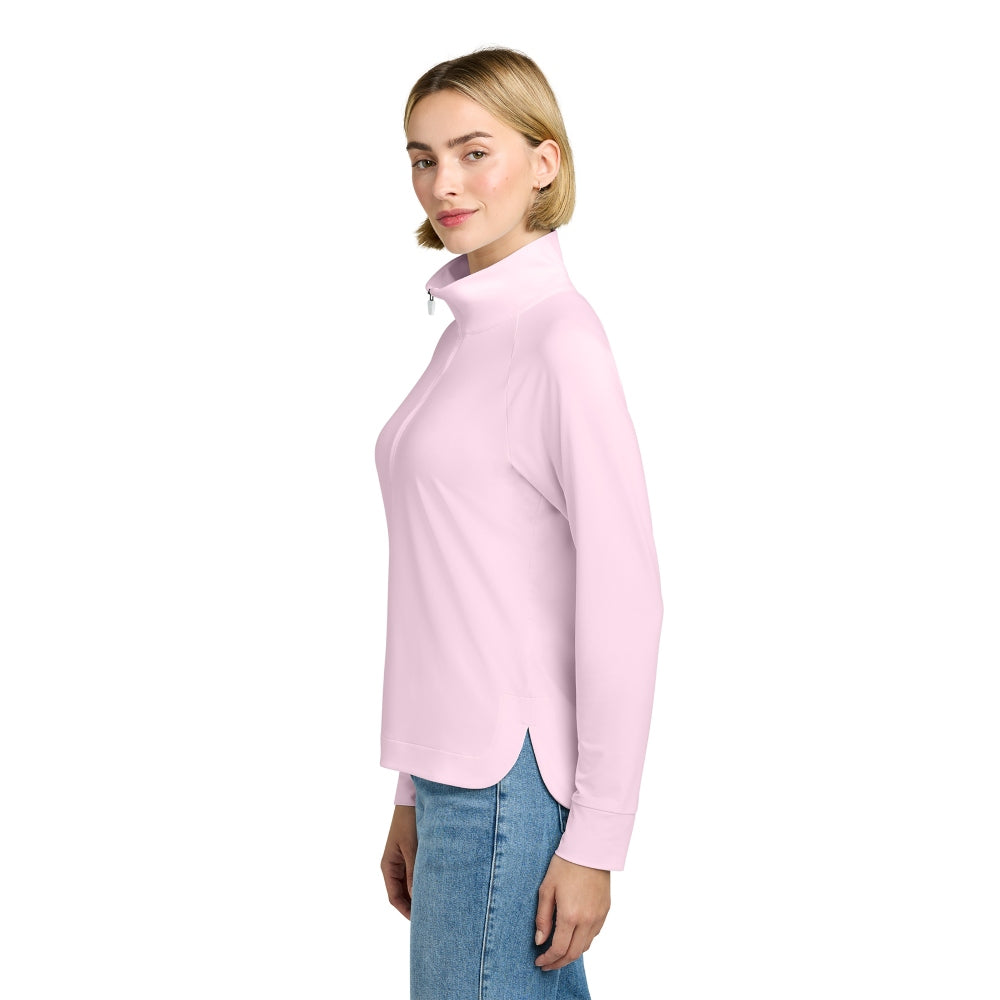 Brooks Brothers® Women’s Luxe Performance 1/4-Zip - Pearl Pink