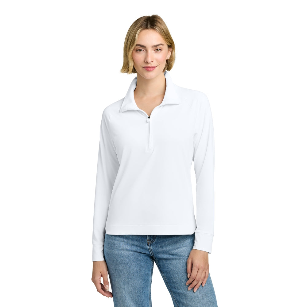 Brooks Brothers® Women’s Luxe Performance 1/4-Zip - White