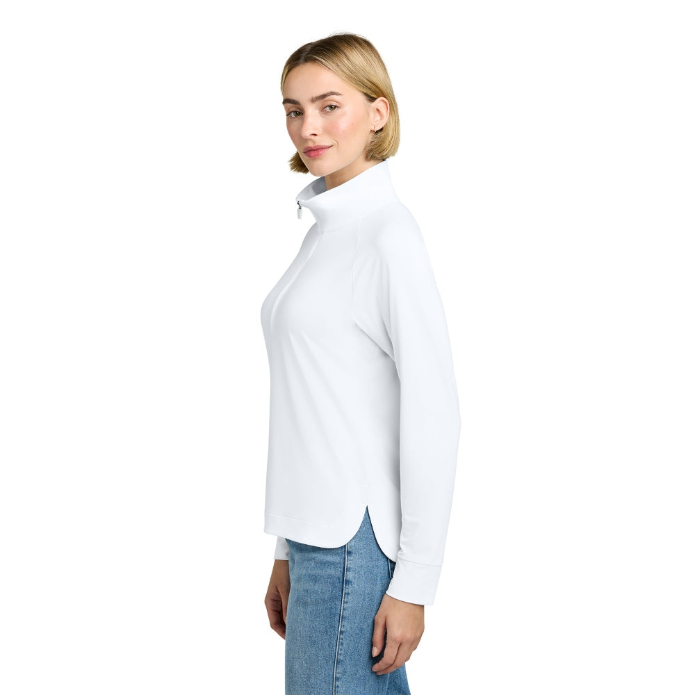 Brooks Brothers® Women’s Luxe Performance 1/4-Zip - White