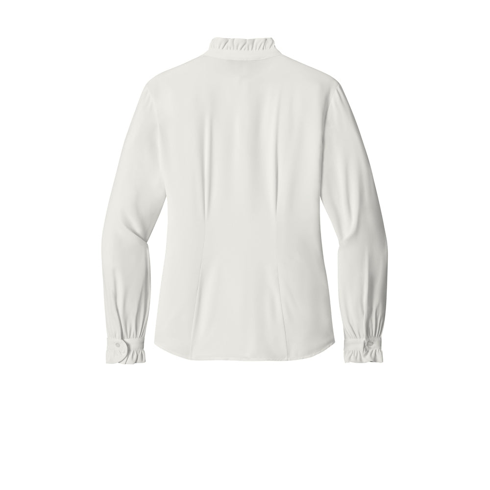 Brooks Brothers® Women’s Long Sleeve Ruffle Collar Blouse - Off White